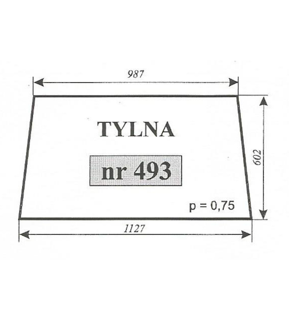 SZYBA 493 TYŁ T25 SOKÓŁKA