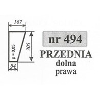SZYBA 494 PRZÓD DÓŁ PRAWA T25 SOKÓŁKA
