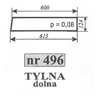 SZYBA 496 TYŁ DÓŁ T25 SOKÓŁKA