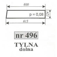 SZYBA 496 TYŁ DÓŁ T25 SOKÓŁKA