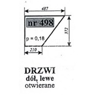 SZYBA 498 DRZWI DÓŁ T25 SOKÓŁKA