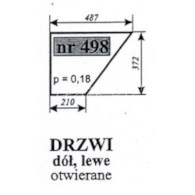 SZYBA 498 DRZWI DÓŁ T25 SOKÓŁKA