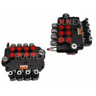 ROZDZIELACZ 4-SEKCYJNY HYDRAULICZNY 80L 4xSPRĘŻYNA