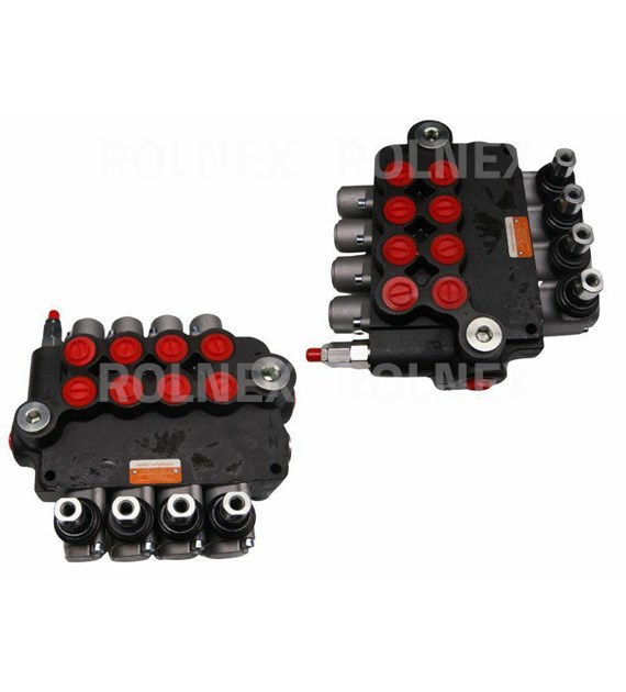 ROZDZIELACZ 4-SEKCYJNY HYDRAULICZNY 80L 4xSPRĘŻYNA