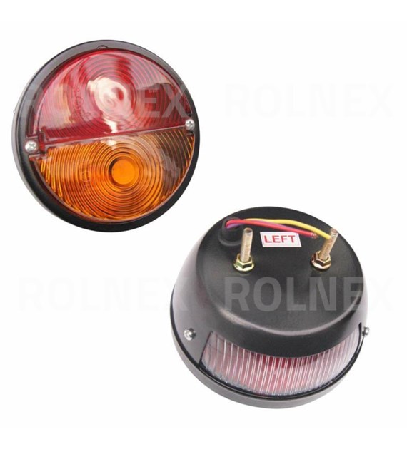 LAMPA TYLNA LEWA C330 METALOWA Z PODŚWIETLENIEM