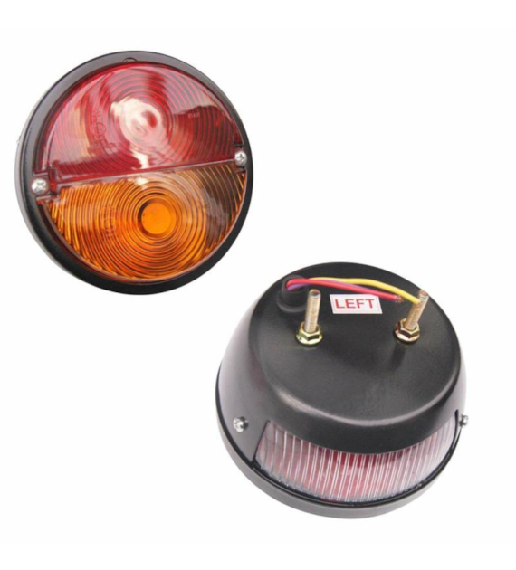 LAMPA TYLNA LEWA C330 METALOWA Z PODŚWIETLENIEM