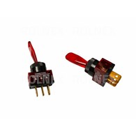 WŁĄCZNIK PRZECHYLNY Z BLOKADĄ CZERWONY Z DIODĄ LED