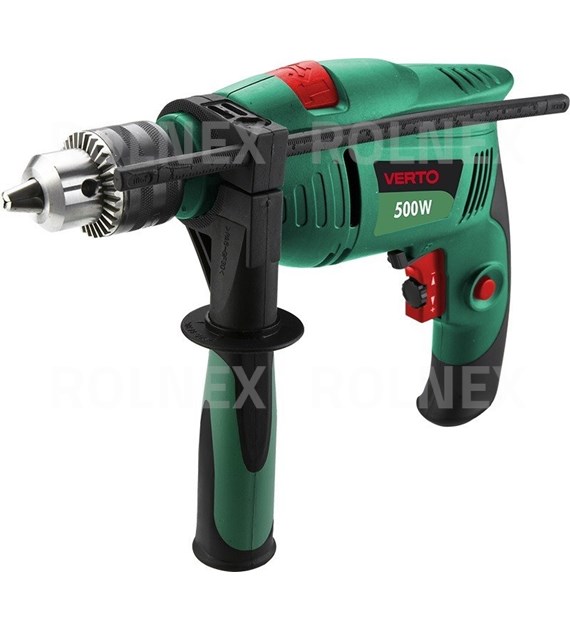 WIERTARKA UDAROWA VERTO 500W UCHWYT KLUCZYKOWY 13 mm