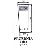 SZYBA 52=73 PRZEDNIA DOLNA PRAWA MF255
