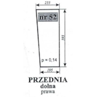 SZYBA 52=73 PRZEDNIA DOLNA PRAWA MF255