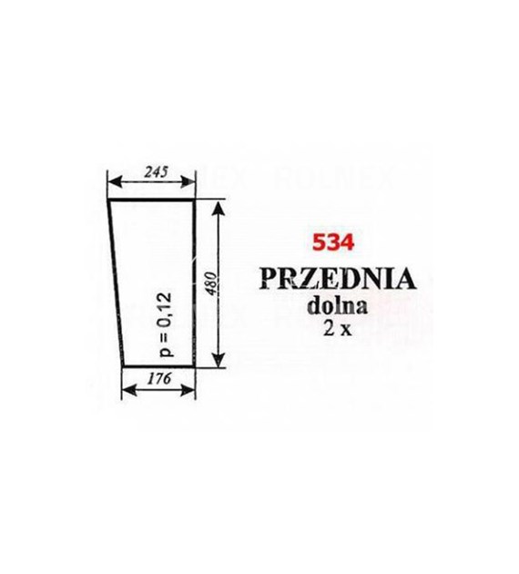SZYBA 534 PRZEDNIA JUMZ 2-6K14