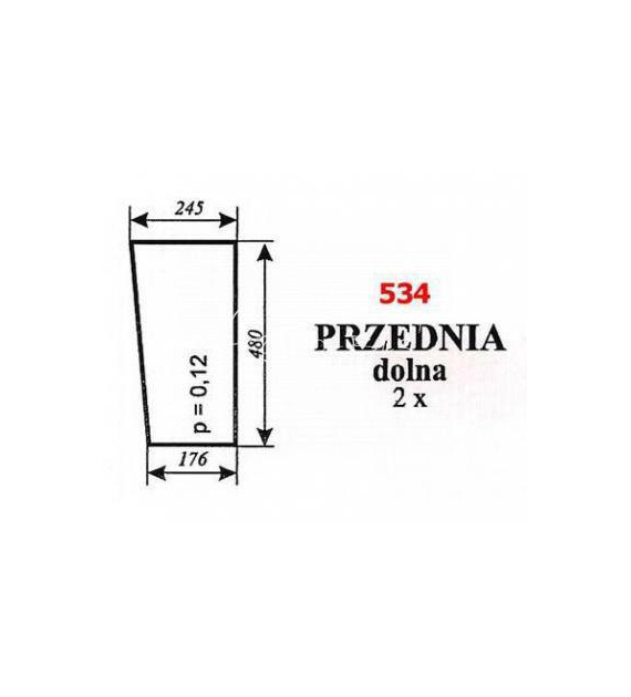 SZYBA 534 PRZEDNIA JUMZ 2-6K14