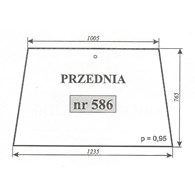 SZYBA 586 PRZÓD C330 2812 MF 255 ZAMOŚĆ