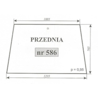 SZYBA 586 PRZÓD C330 2812 MF 255 ZAMOŚĆ