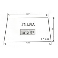 SZYBA 587 TYŁ C330 2812 MF 255 ZAMOŚĆ