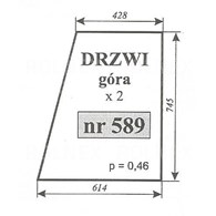 SZYBA 589 DRZWI GÓRA 2812 MF 255 ZAMOŚĆ