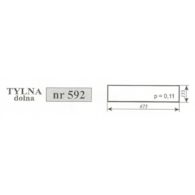 SZYBA 592 TYŁ DÓŁ 2812 MF 255 ZAMOŚĆ