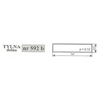 SZYBA 592B TYŁ DÓŁ 2812 MF 255 ZAMOŚĆ