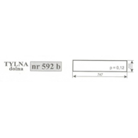 SZYBA 592B TYŁ DÓŁ 2812 MF 255 ZAMOŚĆ