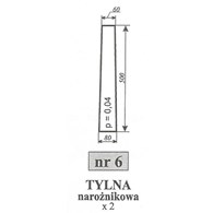 SZYBA 6 TYŁ NAROŻNIKOWA C360 KUNÓW
