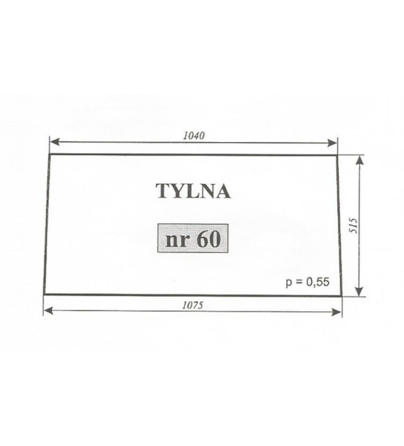 SZYBA 60 TYŁ C360 CZESKA