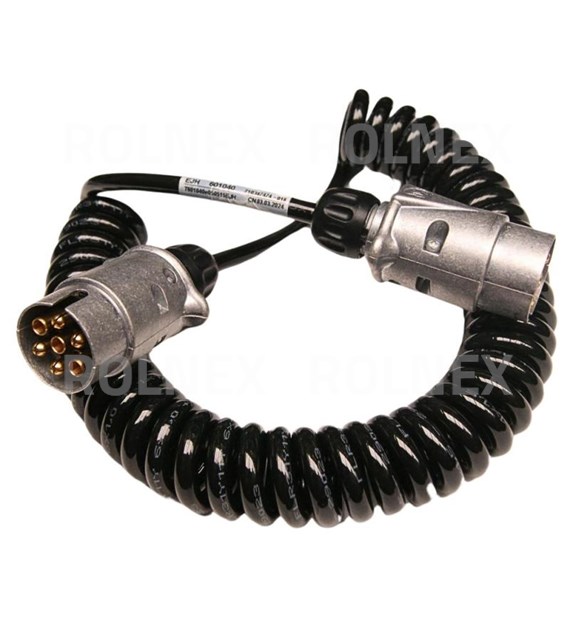 PRZEWÓD SPIRALNY 4,5 MB 601040 7P/12V