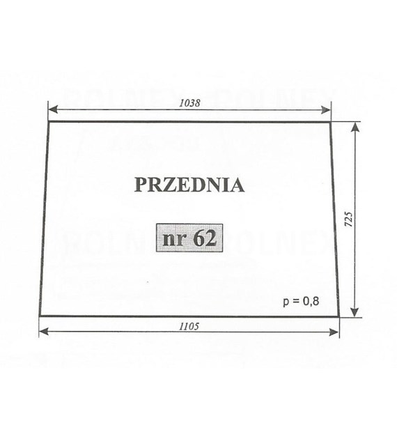 SZYBA 62 PRZÓD C360 KAB. CZESKA