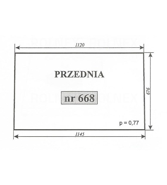 SZYBA 668 PRZÓD C330/360 SZYSZKA NAGLAK