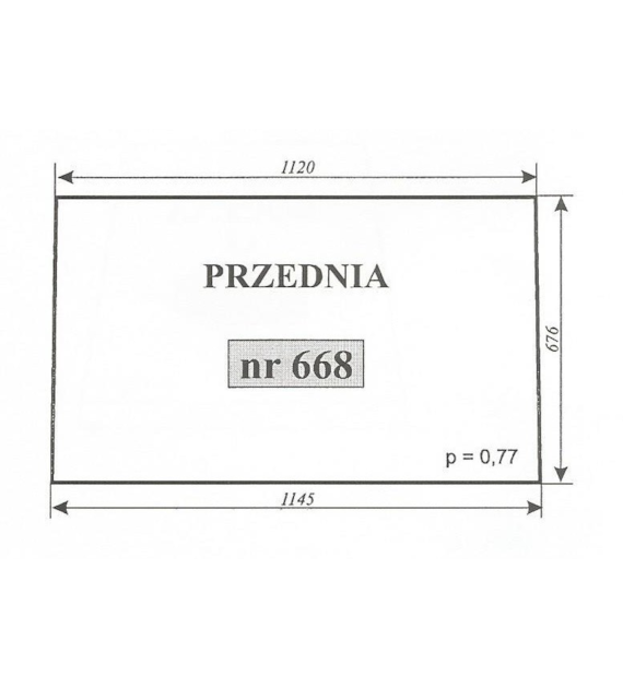 SZYBA 668 PRZÓD C330/360 SZYSZKA NAGLAK