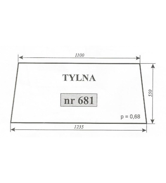 SZYBA 681 TYLNA C360