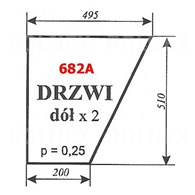 SZYBA 682A DRZWI DÓŁ C360
