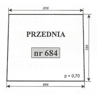 SZYBA 684 PRZÓD T25 SZYSZKA KOŹMIN
