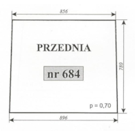 SZYBA 684 PRZÓD T25 SZYSZKA KOŹMIN