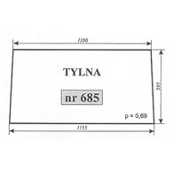 SZYBA 685 TYŁ T25 SZYSZKA KOŹMIN