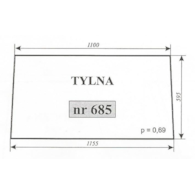 SZYBA 685 TYŁ T25 SZYSZKA KOŹMIN
