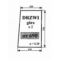 SZYBA 690 DRZWI GÓRA C330 ZAMOŚĆ 1998