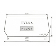 SZYBA 693 TYŁ ESCORT 335 450 KOJA