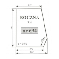 SZYBA 694 BOK ESCORT 335 450 KOJA