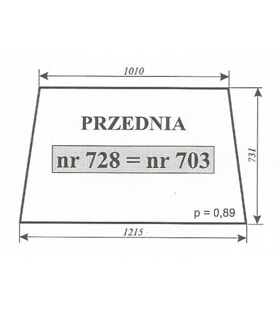 SZYBA 703 PRZEDNIA URSUS 3512
