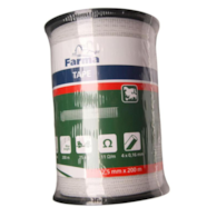 TAŚMA OGRODZENIOWA DO PASTUCHA S-15mm 200M 4x0,16mm biało-pomarańczowa