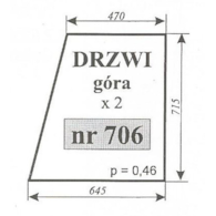 SZYBA 706 DRZWI GÓRA 3512 3414 KOJA