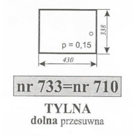 SZYBA 710 DOLNA PRZESUWNA 3512 MF KOJA
