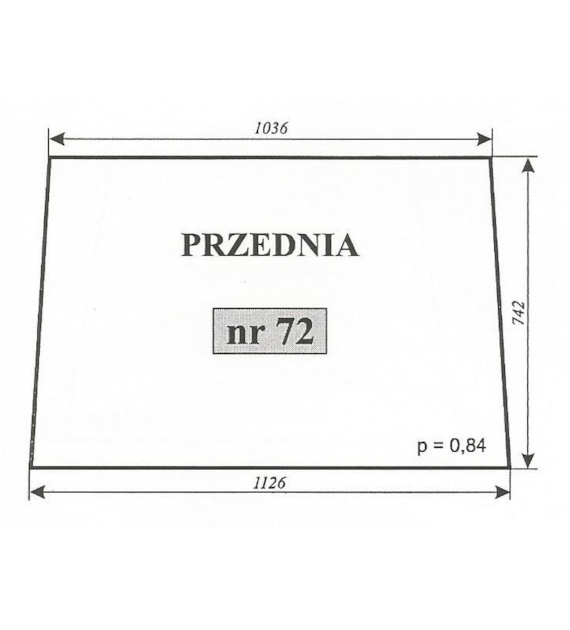 SZYBA 72 PRZÓD MF 255 LUBSKO