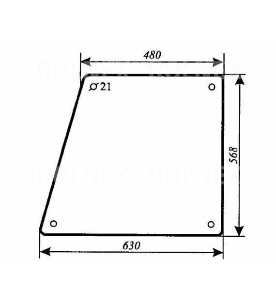 SZYBA 76 DRZWI GÓRA MH255 URSUS 4512