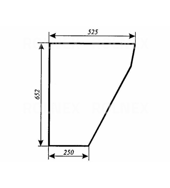 SZYBA 781 DRZWI DÓŁ STARY TYP