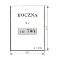 SZYBA 790 BOK T25 A2 NAGLAK KOŹMIN
