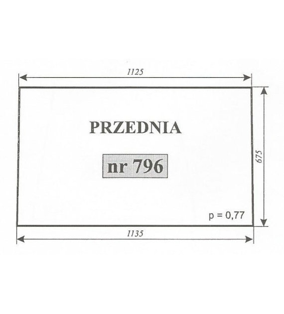 SZYBA 796 PRZEDNIA C360 SZYSZKA