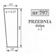 SZYBA 797 PRZEDNIA DOLNA C360