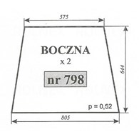 SZYBA 798 BOCZNA C360 SZYSZKA