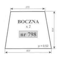 SZYBA 798 BOCZNA C360 SZYSZKA